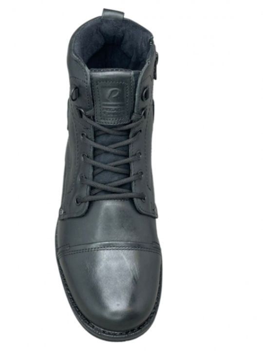Leather Black Men's Boots Anatomical