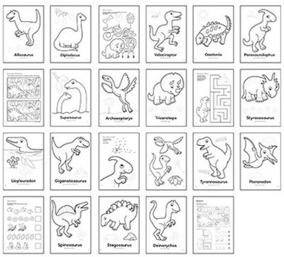 Orchard Malbuch Dinosaur Colouring Book ORCHCB09