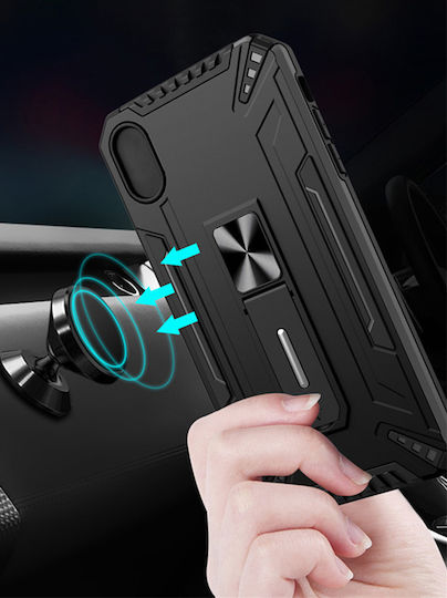 Powertech Shock Back Cover Σιλικόνης Μαύρο (Redmi Note 11 / 11S 4G)