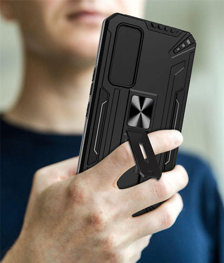 Powertech Shock Back Cover Σιλικόνης Μαύρο (Redmi Note 11 / 11S 4G)