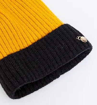 CP-02 Ribbed Beanie Cap Yellow/Black