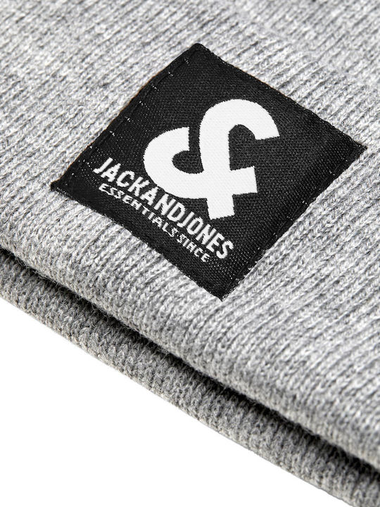 Beanie Beanie Knitted Light Grey Melange