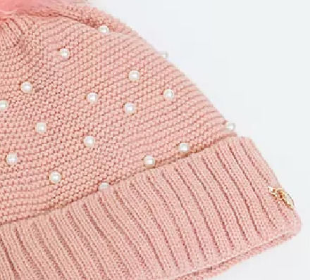 CP-05 Γυναικείος Pom Pom Beanie Σκούφος σε Ροζ χρώμα