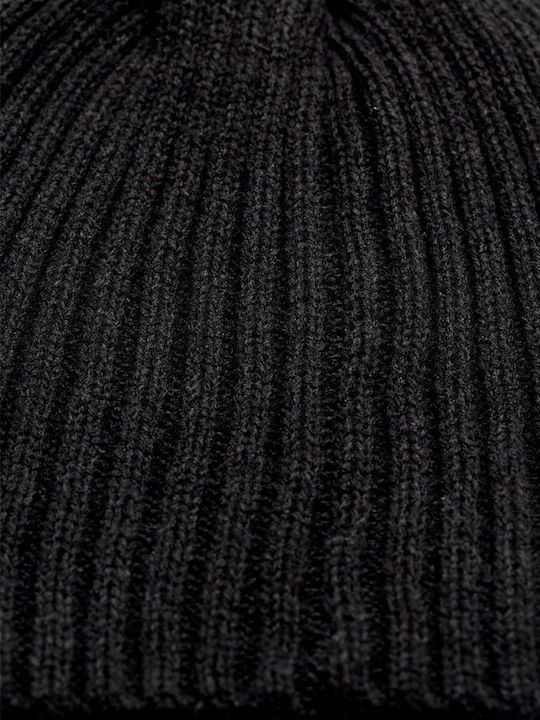 Jack & Jones Beanie Beanie with Rib Knit in Black color