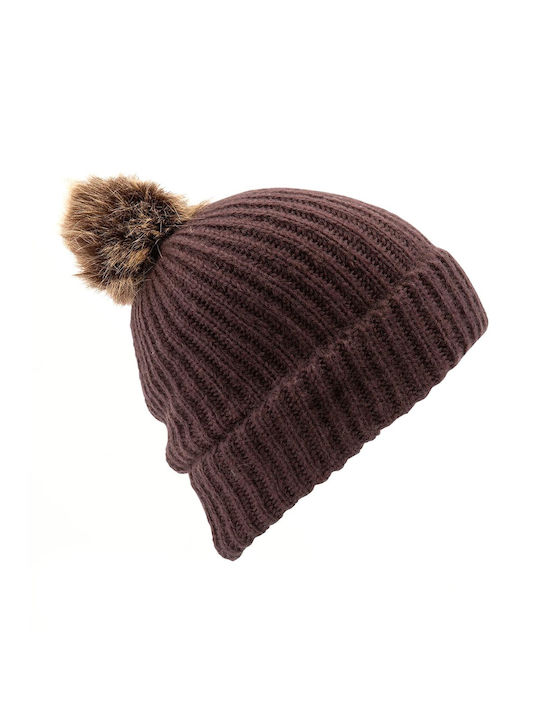 Volcom Lula Ribbed Beanie Cap Burgundy