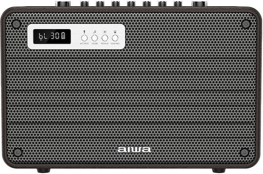 Aiwa Ηχείο Karaoke με Ασύρματα Μικρόφωνα DSP Enigma Lite MIX420/BR Καφέ