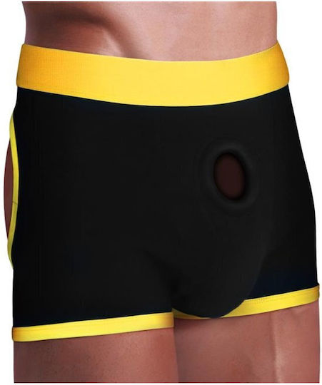 Lovetoy Ingen Horny Strap On Shorts Бельо в Черен цвят