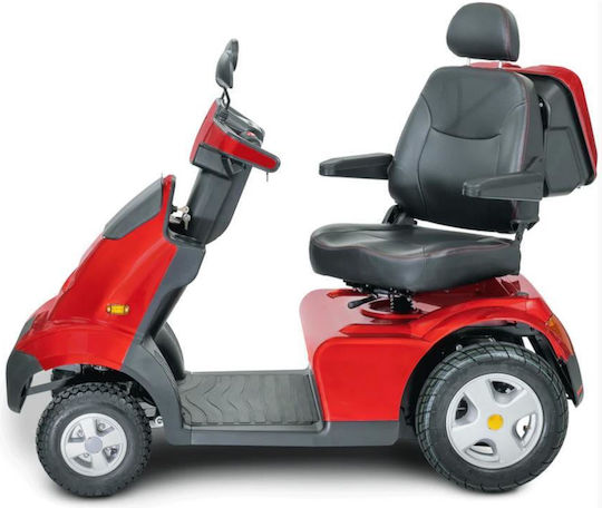 Afikim Afiscooter Breeze S4 Rollstuhl Scooter mit Einfacher Rücken Rot
