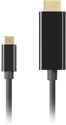 Lanberg HDMI Cable Male - USB-C Male 1m Black