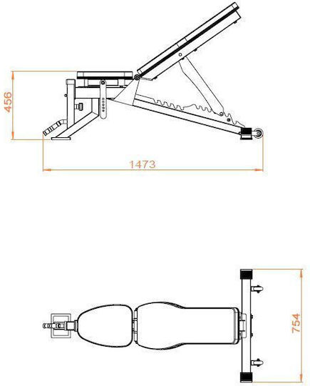 X-FIT Adjustable Workout Bench