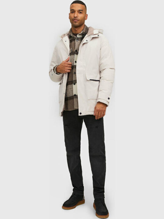 Winter Jacket Parka Ecru