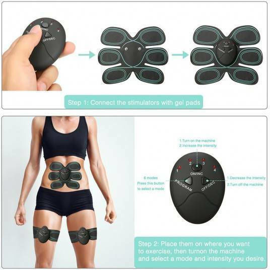 3 In 1 Smart Fitness EMS Φορητή Συσκευή Παθητικής Γυμναστικής Κοιλιακών και Σώματος