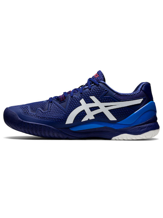 ASICS Gel-Resolution 8 Ανδρικά Παπούτσια Τένις για Όλα τα Γήπεδα Dive Blue / White