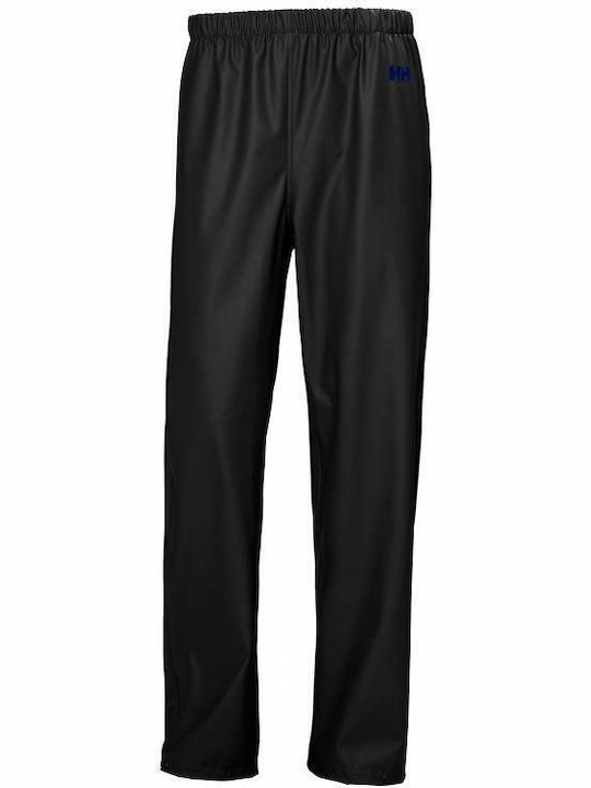 Helly Hansen Moss Rain Ανδρικό Μακρύ Παντελόνι Πεζοπορίας Μαύρο