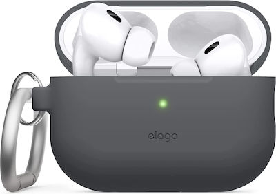 Elago Hülle Silikon mit Haken Dark Gray für Apple AirPods Pro 2