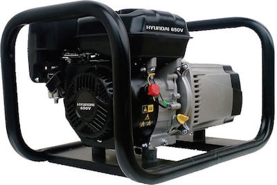 Hyundai 8000AVR Generator Gasoline Four-stroke with Handle, Wheels, and Maximum Power 8kVA