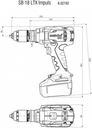 Metabo SB 18 LTX Impuls Schlagbohrschrauber Akku Solo 18V