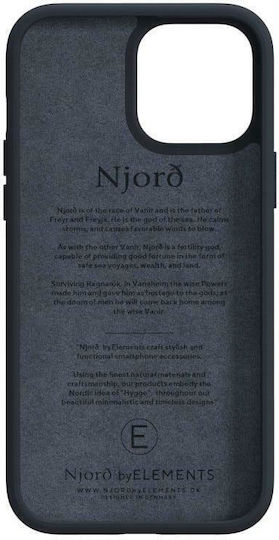 Njord Salmon Leather Back Cover Δερμάτινο 2mm Γκρι (iPhone 13 Pro Max)