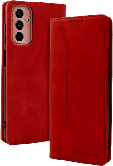 Bodycell Wallet Piele artificială Roșu (Galaxy M13)