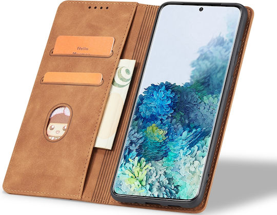 Bodycell PU Leather Wallet Synthetic Leather Brown (Galaxy M33)
