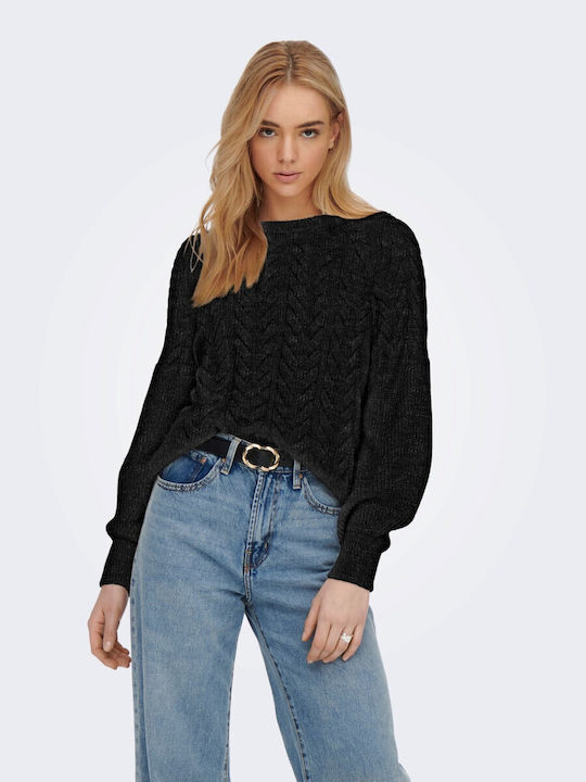 Only Women's Long Sleeve Sweater Black