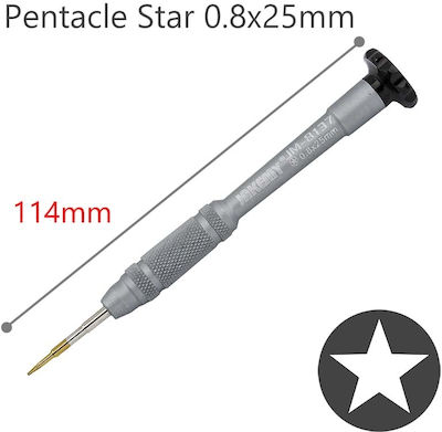 Jakemy Șurubelniță De Precizie Steaua 0.8x25mm