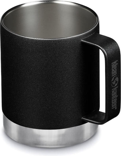 Klean Kanteen Insulated Camp Mug Tumbler Ποτήρι Θερμός Ανοξείδωτο BPA Free 355ml Black με Λαβή και Καλαμάκι