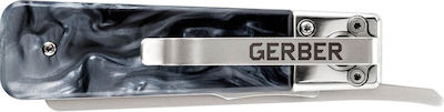 Gerber Jukebox Marble Taschenmesser Blau mit Klinge aus Stahl