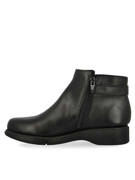 Flex&Go Leather Women's Ankle Boots Black