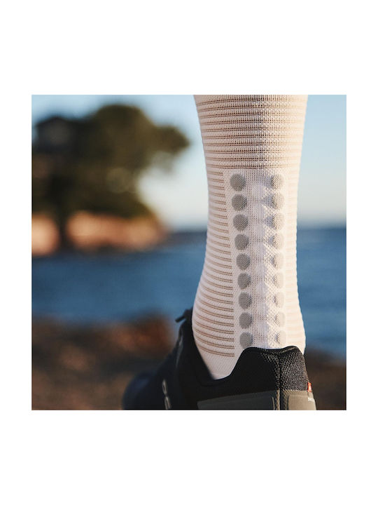 Compressport Pro Racing V4.0 High XU00046B-010 Laufsocken Weiß 1 Paar