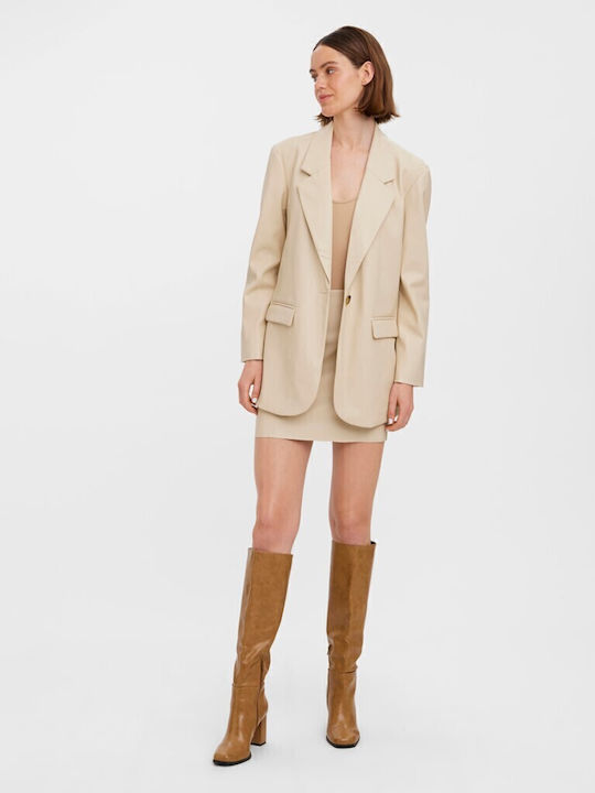 Vero Moda Olivia Γυναικείο Σακάκι Μπεζ