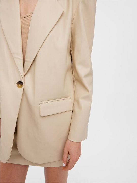 Vero Moda Olivia Γυναικείο Σακάκι Μπεζ