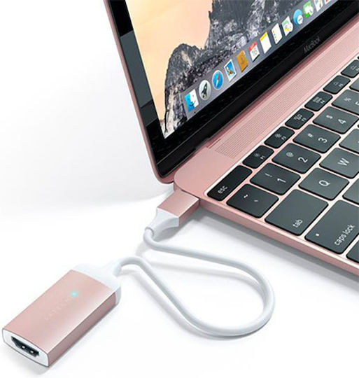 Satechi Convertor USB-C Masculin în HDMI Feminin Rose Gold