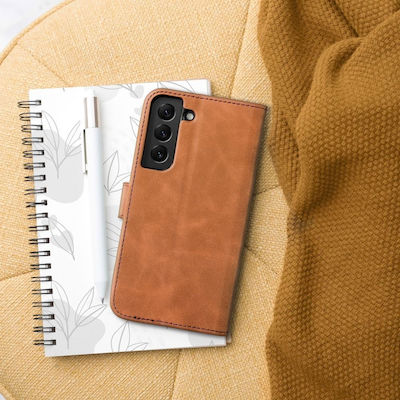 Forcell Tender Synthetic Leather Book Brown (Galaxy A22 5G)