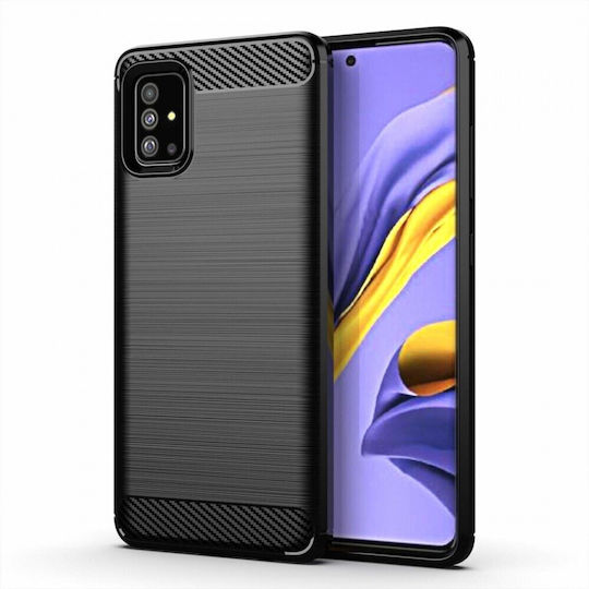 Forcell Carbon Back Cover Πλαστικό Μαύρο (Motorola G54 5G, G54 5G Power Edition)