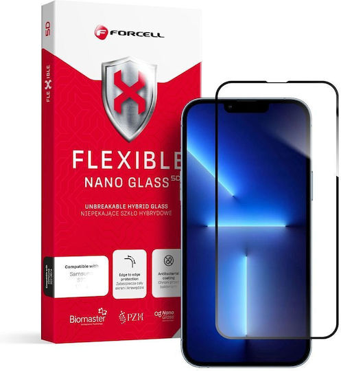 Forcell Flexible 5D Full Face Tempered Glass Μαύρο (iPhone 14 Plus / 13 Pro Max)