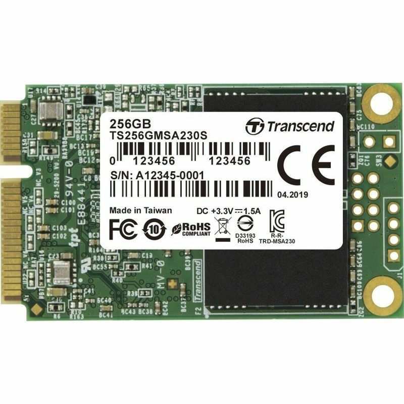 内蔵型SSD Transcend mSATA SSD 256GB TS256GMSA230S Transcend 230s SSD 256GB Tip mSATA Cu Conexiune SATA III
