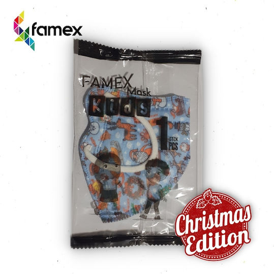 Famex Kids Mask FFP2 NR Protective Mask FFP2 Kids Christmas Edition 10pcs