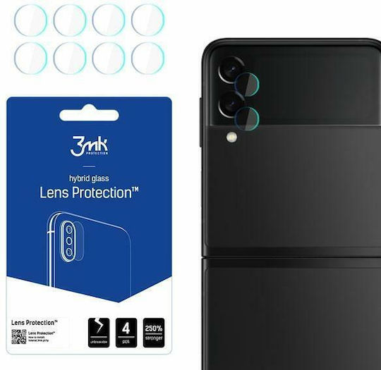 3MK Flexible Glass Film Prοtector 4τμχ Camera Protection Tempered Glass Transparent for the Galaxy Z Flip3 5G