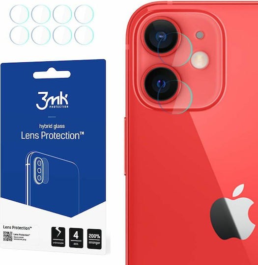 3MK Lens Protection 4τμχ Προστασία Κάμερας Tempered Glass Διάφανο για το iPhone 13 / 13 mini