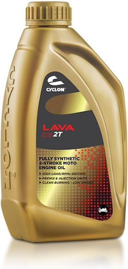 Cyclon Lava Syn 2T Συνθετικό Λάδι Μοτοσυκλέτας για Δίχρονους Κινητήρες 1lt
