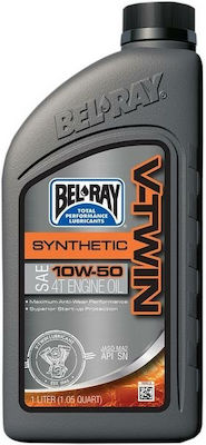 Bel-Ray V-Twin Synthetic Synthetic Motorcycle Oil for Four-Stroke Engines 10W-50 1lt