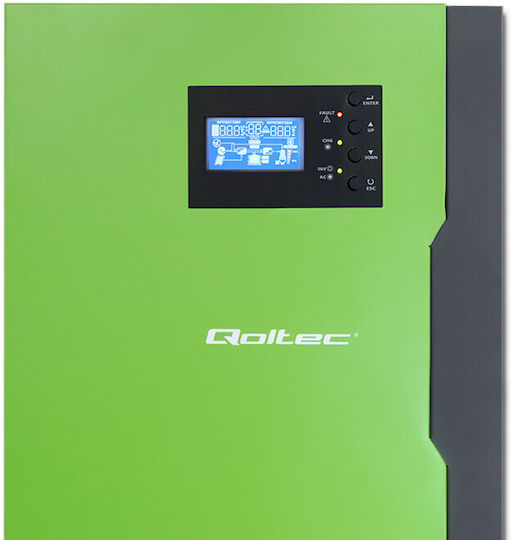 Qoltec Hybrid Off-Grid Τροποποιημένου Ημιτόνου Wechselrichter Ισχύος 3500W με Nenn-Eingangsspannung 24V 53886