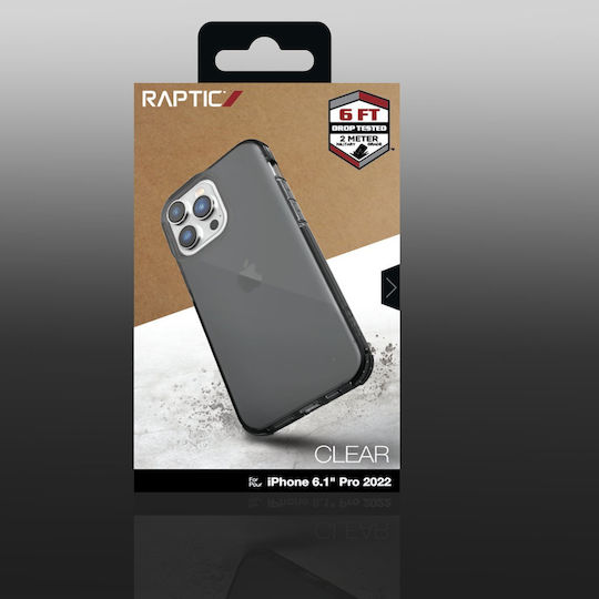 Raptic Clear Back Cover Πλαστικό / Σιλικόνης Γκρι (iPhone 14 Pro)