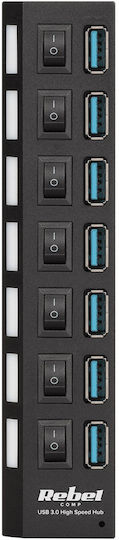 Quer Hub 7 Θυρών USB 3.0 με σύνδεση USB-A