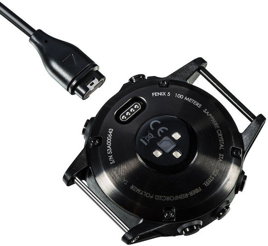 Tactical USB-C Charging and Data Cable Wearable Charger Garmin Fenix 6 Blackς