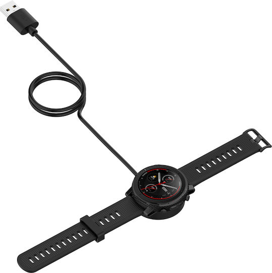 Tactical USB Charging Cable Зарядно за Amazfit Стратос 3 Черен