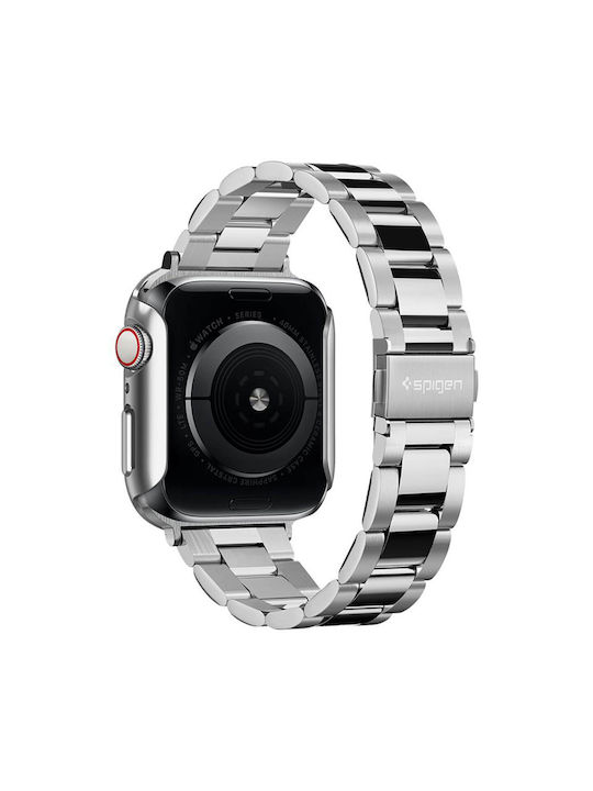 Spigen Thin Fit Plastic Case in Silver color for Apple Watch 44mm
