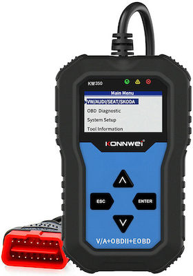 Konnwei KW350 Instrument de diagnosticare auto Digital OBD 2 cu Cablu