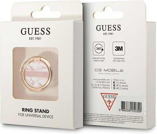 Guess Marble Ring Holder Κινητού σε Ροζ χρώμα